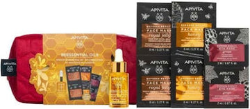 Apivita Promo Beesential Oils Έλαιο Προσώπου Ημέρας Συμπλήρωμα Ενδυνάμωσης & Ενυδάτωσης 15ml + ΔΩΡΟ EXPRESS Μάσκα Προσώπου Βασιλικός Πολτός + Μέλι + Μάσκα Ματιών Σταφύλι